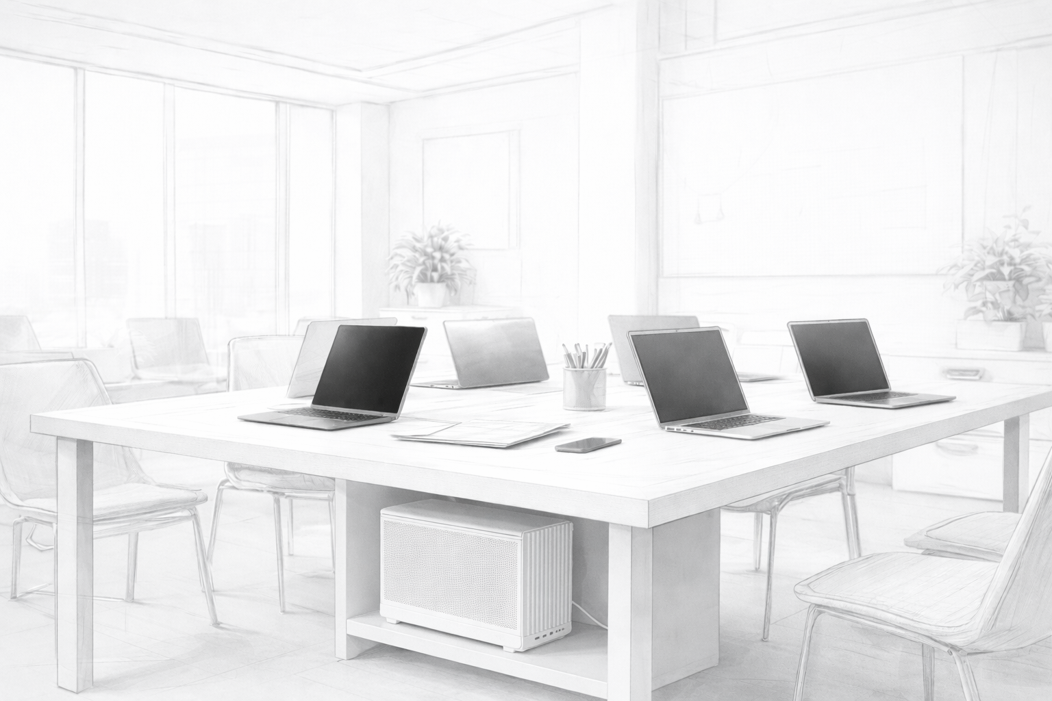 MYNA Box in an office environment