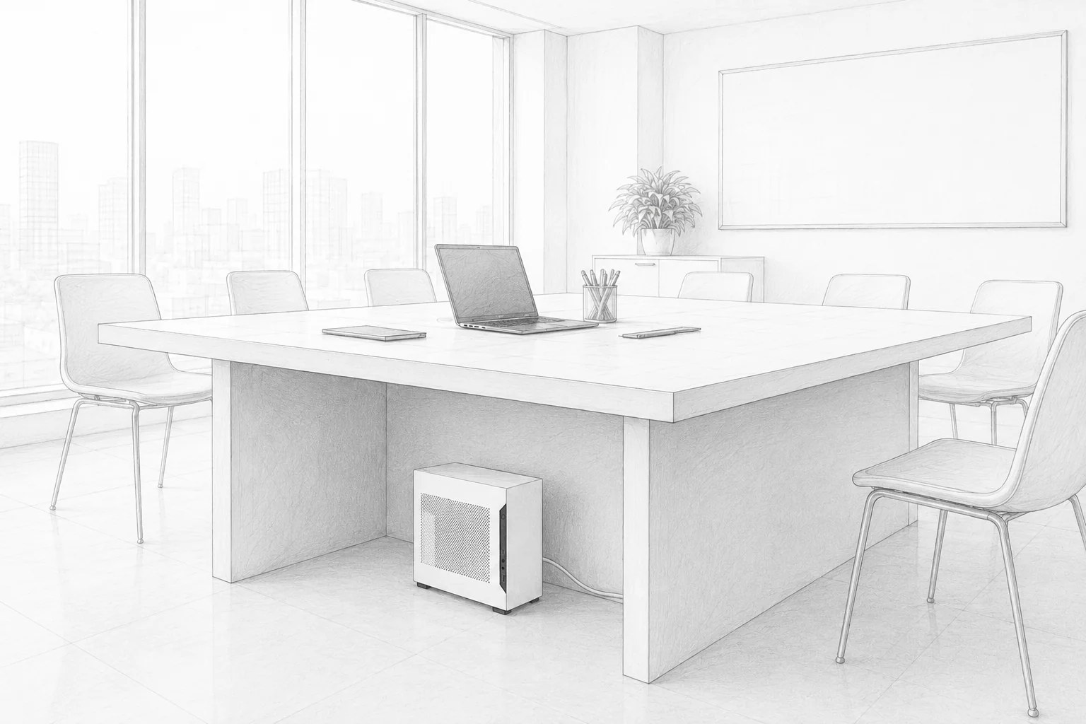 MYNA Box in an office environment