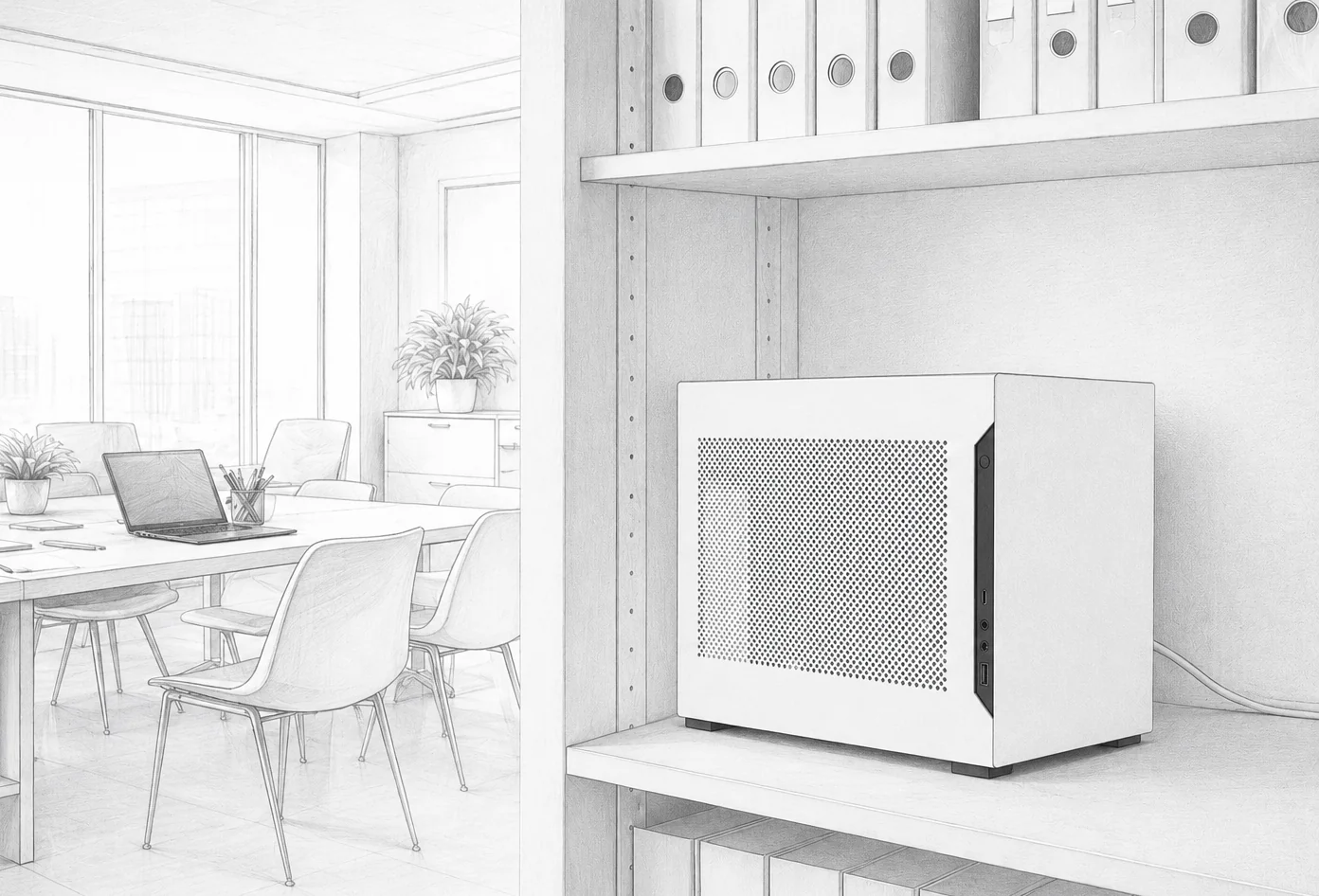 MYNA Box in an office environment